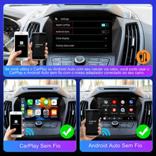 Carregar imagem no visualizador da galeria, Mini Adaptador Bluetooth Apple CarPlay e Android Auto - MultimidiaWireless™