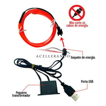 Carregar imagem no visualizador da galeria, NeonFlex - Kit Completo (Led Neon 1/2/3 Metros. Universal para todos os Veículos)
