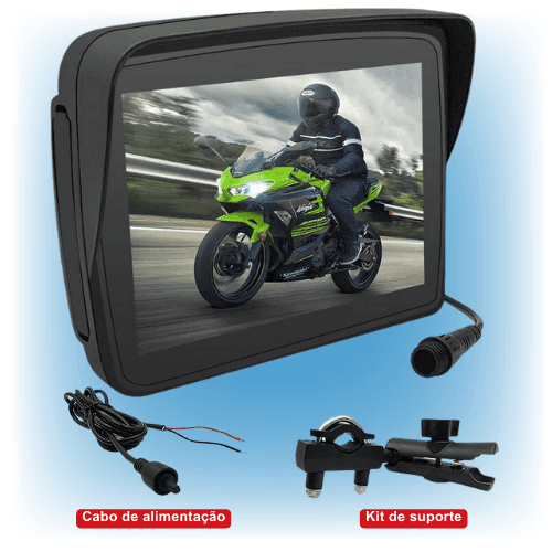 Multimídia com CarPlay Para Moto 5 Touch - Boostcar