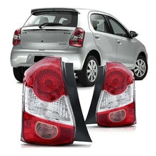 Carregar imagem no visualizador da galeria, Lanterna Traseira Toyota Etios 2012 2013 2014 2015 2016 2017 2018 2019 2020 2021 Hatch Com Ré Rosa
